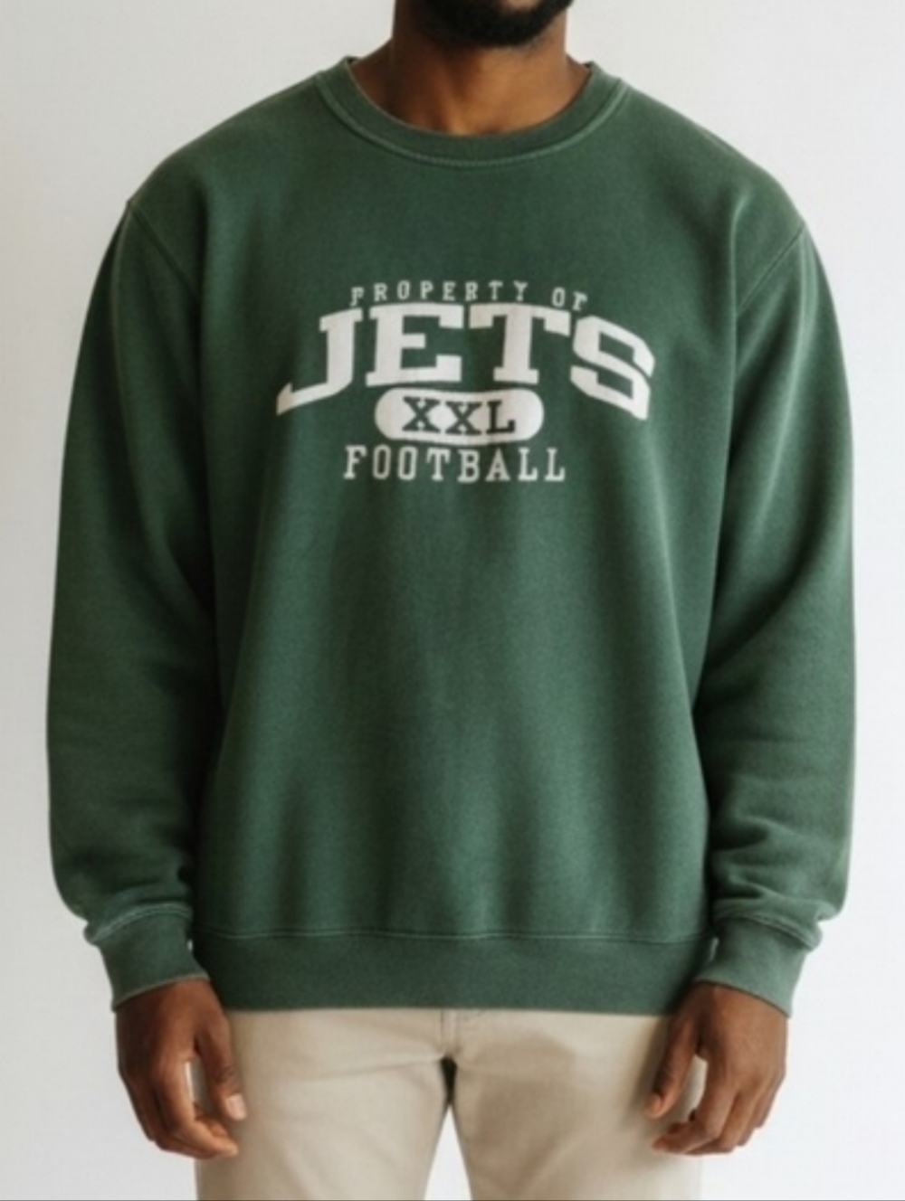 Reebok Jets Green Sweatshirt L